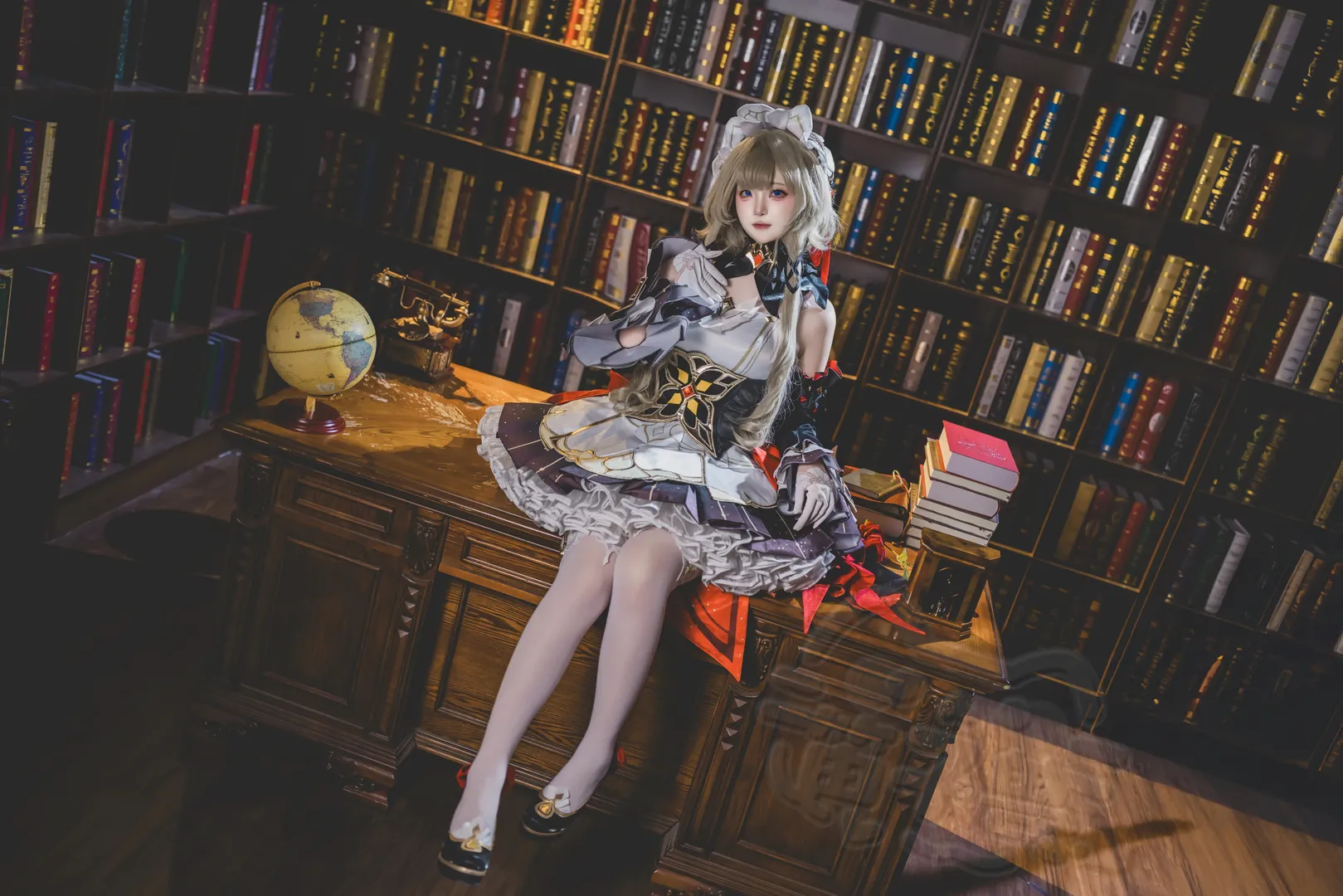 桑多涅cos, 原神, cosplay摄影, 木偶角色, 白丝穿搭 - 第3张