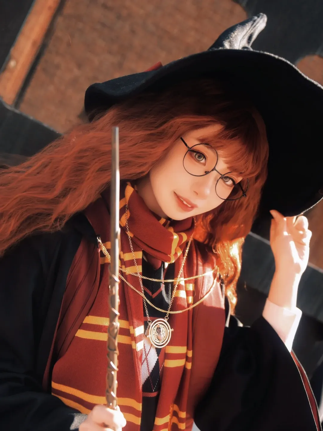 Hermione cosplay, Harry Potter, Universal Studios, Magical outfit, Stockings and long boots - Image 10