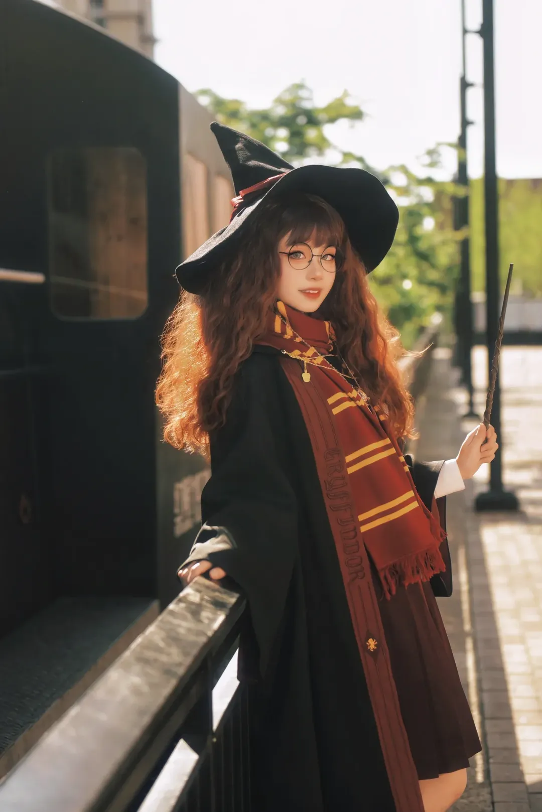 Hermione cosplay, Harry Potter, Universal Studios, Magical outfit, Stockings and long boots - Image 6
