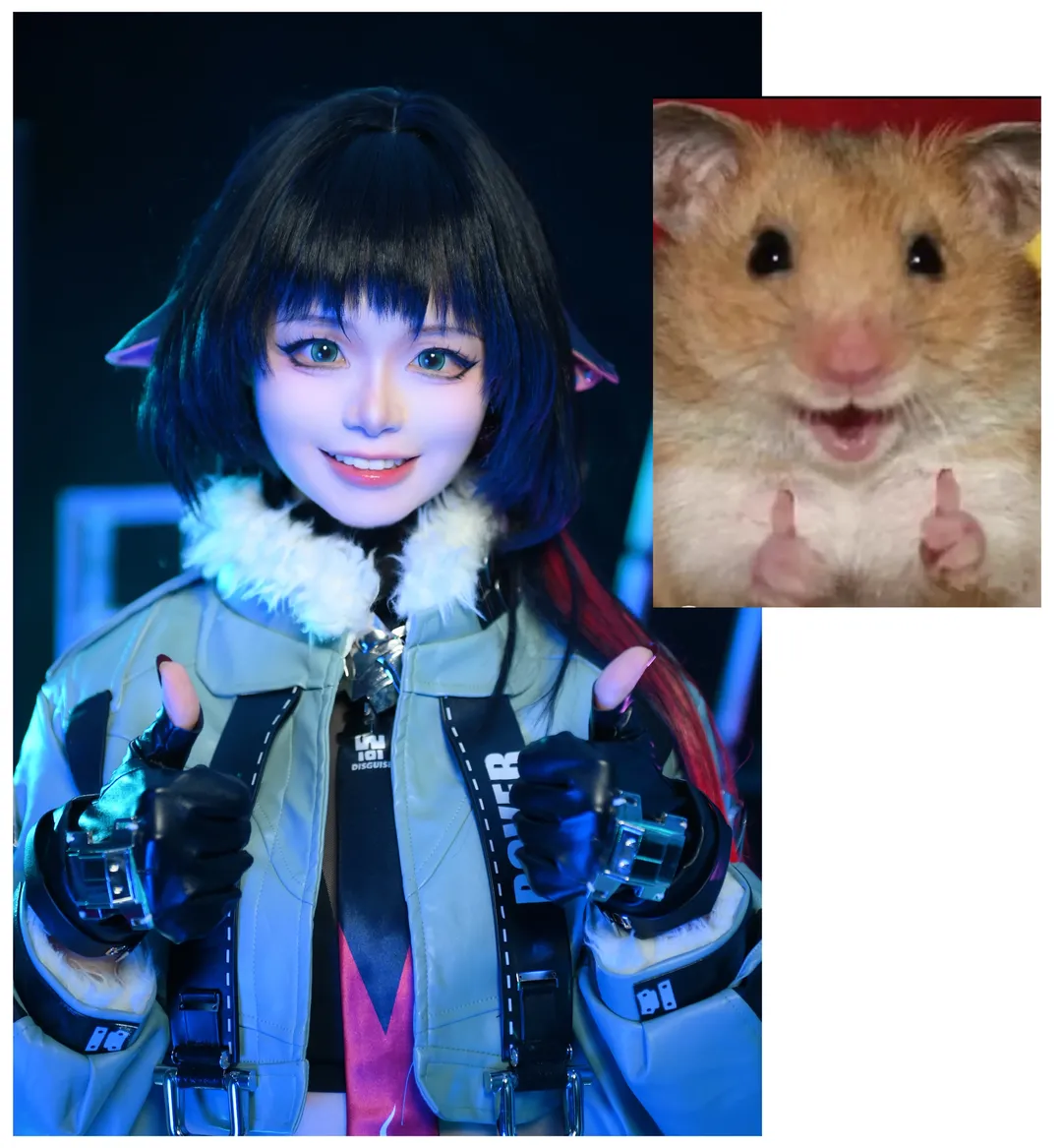 Zenless Zone Zero, Casual cosplay, Anime-style fashion, Kemonomimi girl, Jane Doe cosplay