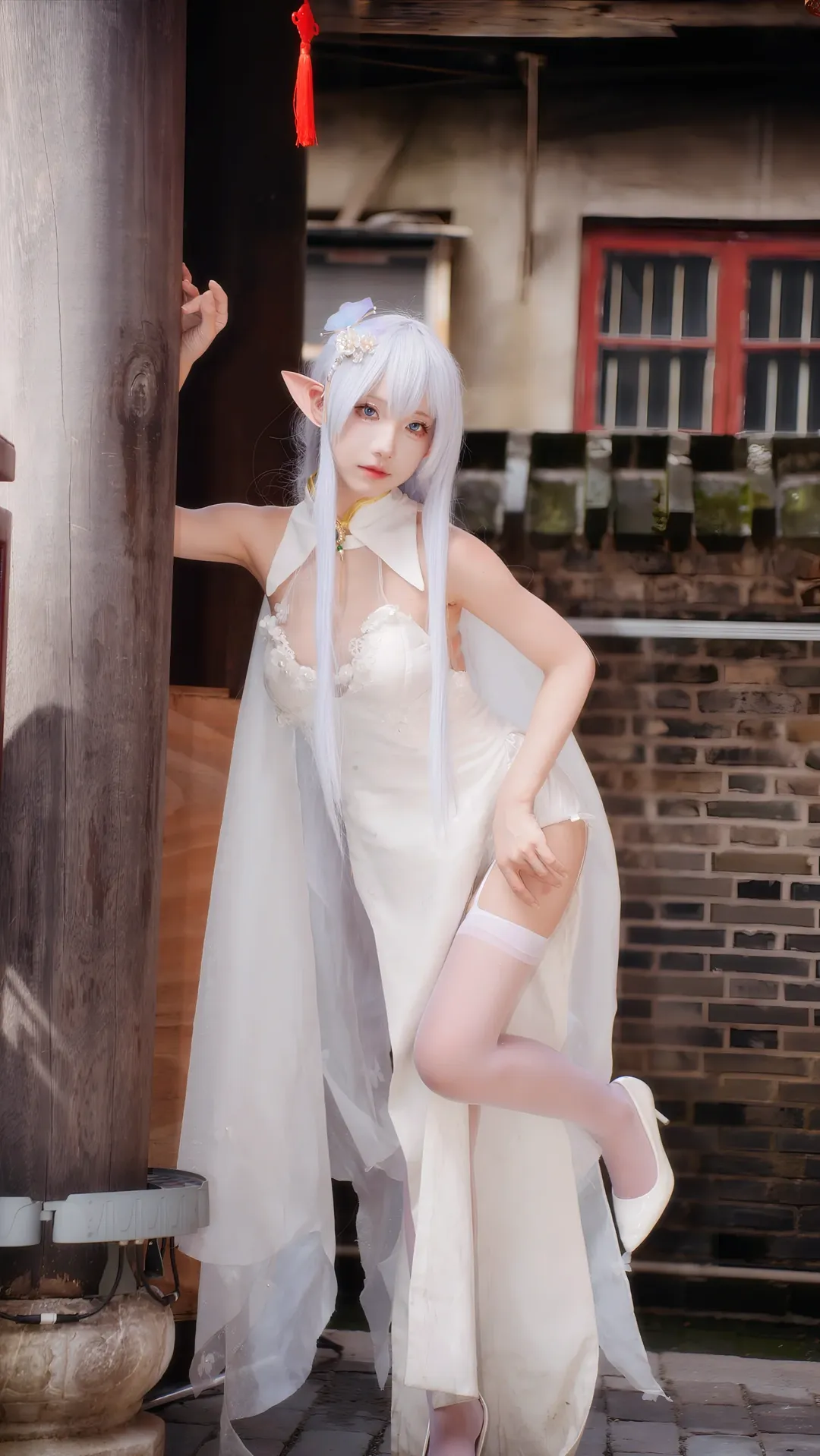 碧蓝航线, 白丝, 国风cosplay, 二次元写真, 阿尔比恩cos - 第2张