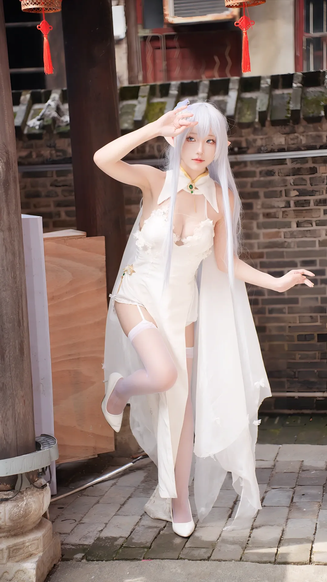 碧蓝航线, 白丝, 国风cosplay, 二次元写真, 阿尔比恩cos - 第8张