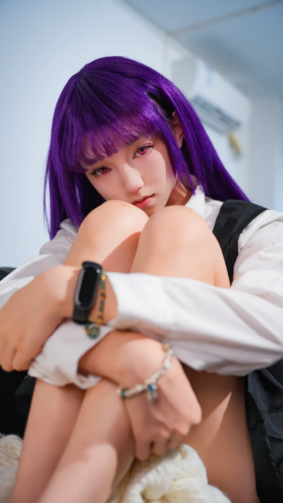 2D, Black stockings, Ririchiyo Cosplay, Inu x Boku SS, Tsun-shun - Image 1