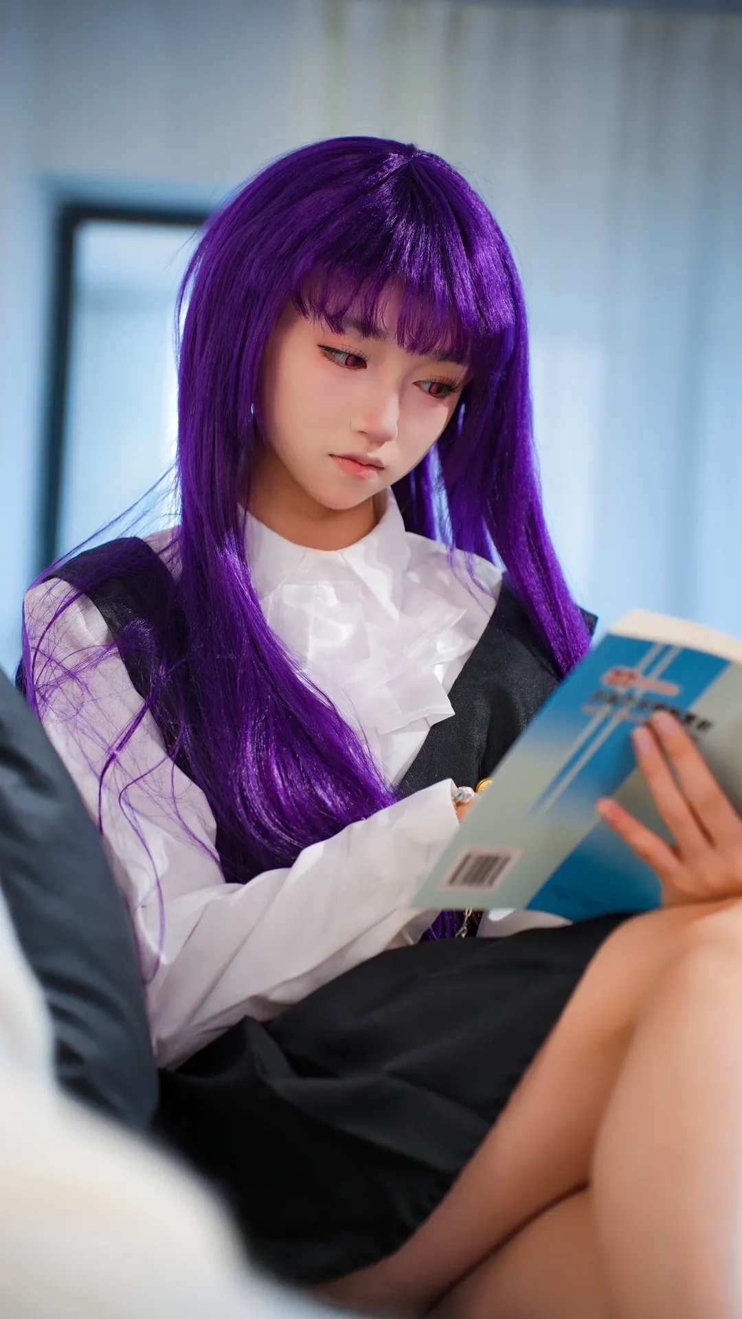2D, Black stockings, Ririchiyo Cosplay, Inu x Boku SS, Tsun-shun - Image 2