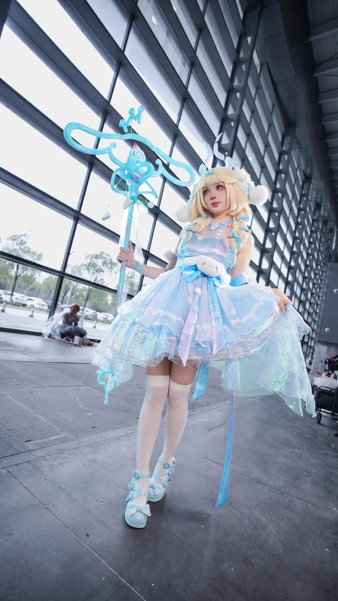 漫展返图, 王者荣耀, 二次元cosplay, 瑶cos, 白色过膝袜 - 第11张