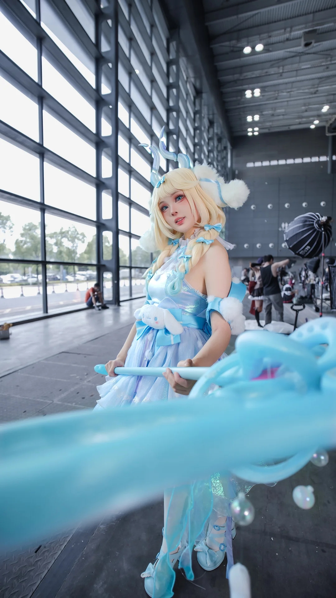 漫展返图, 王者荣耀, 二次元cosplay, 瑶cos, 白色过膝袜 - 第12张