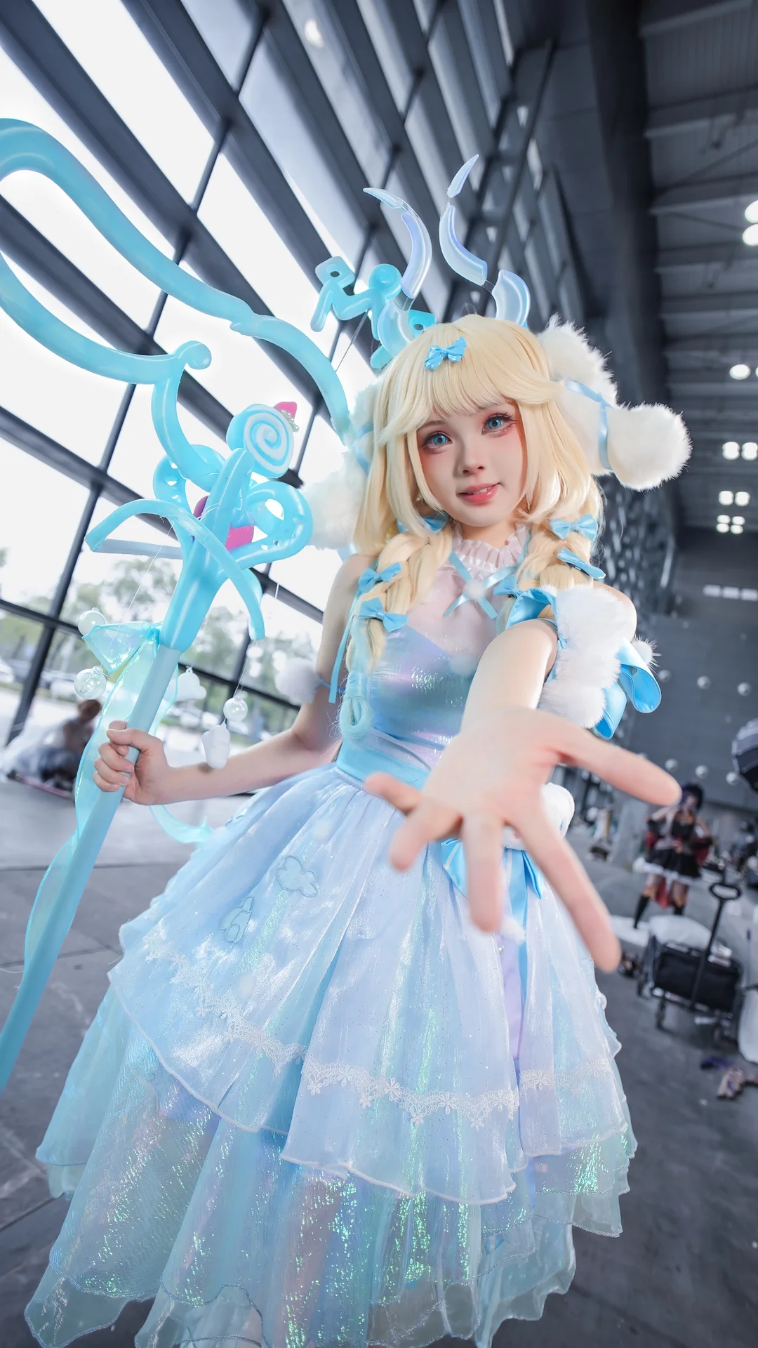 漫展返图, 王者荣耀, 二次元cosplay, 瑶cos, 白色过膝袜 - 第2张
