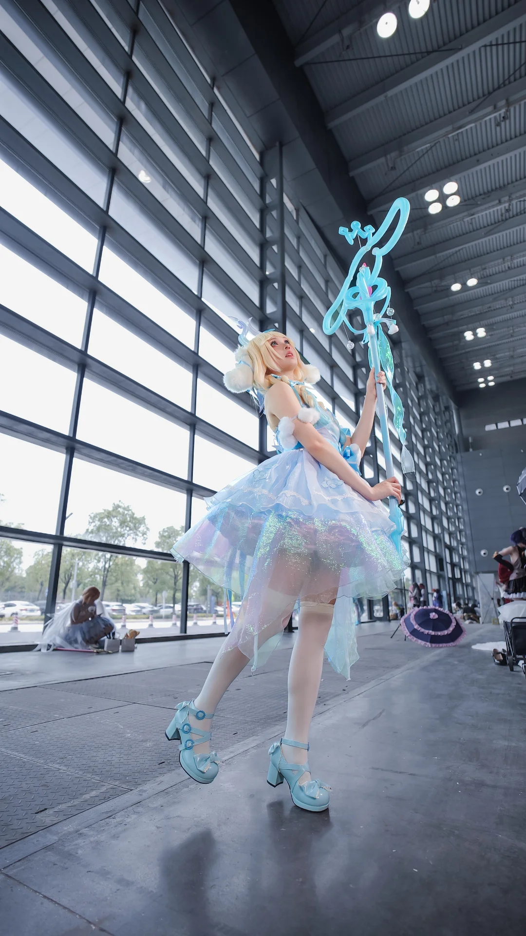 漫展返图, 王者荣耀, 二次元cosplay, 瑶cos, 白色过膝袜 - 第3张