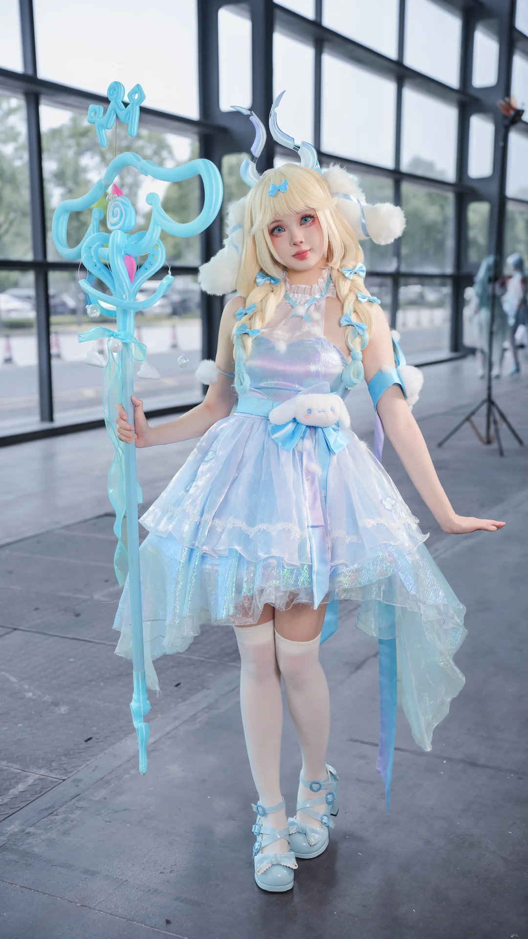 漫展返图, 王者荣耀, 二次元cosplay, 瑶cos, 白色过膝袜 - 第4张