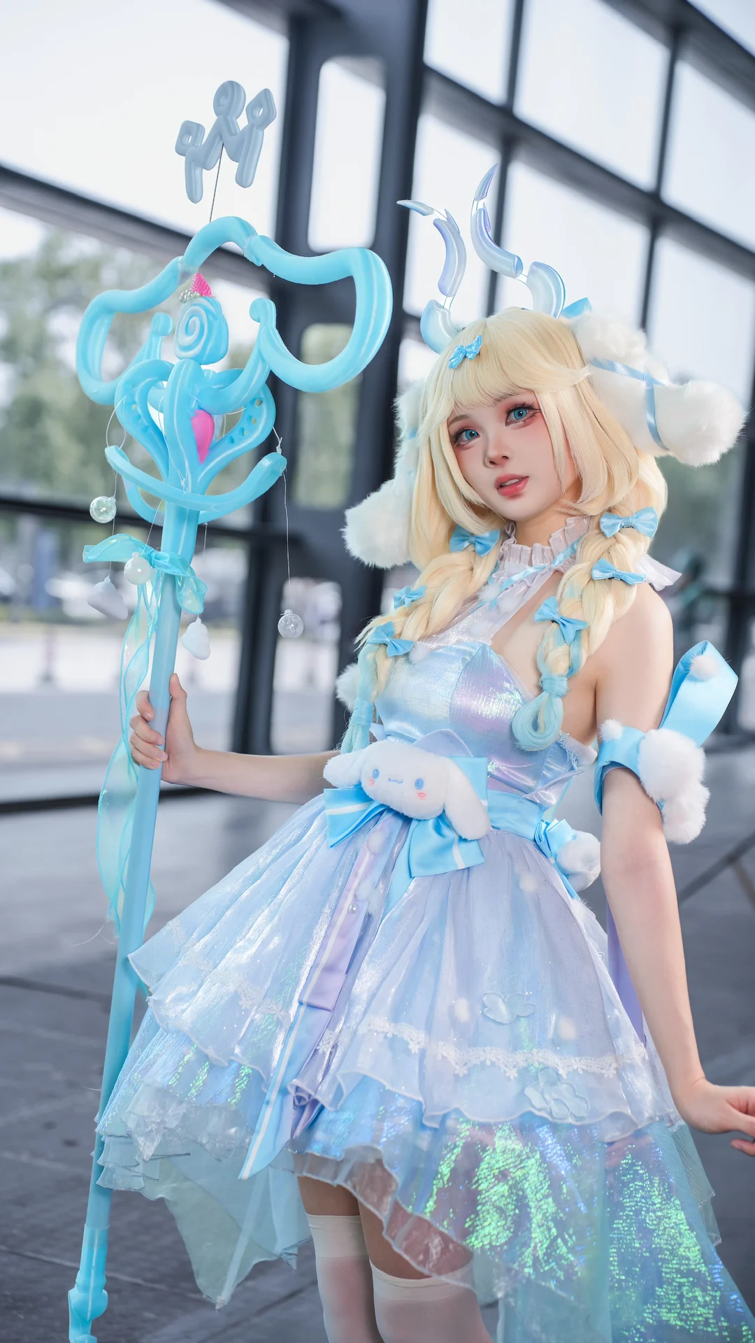 漫展返图, 王者荣耀, 二次元cosplay, 瑶cos, 白色过膝袜 - 第8张