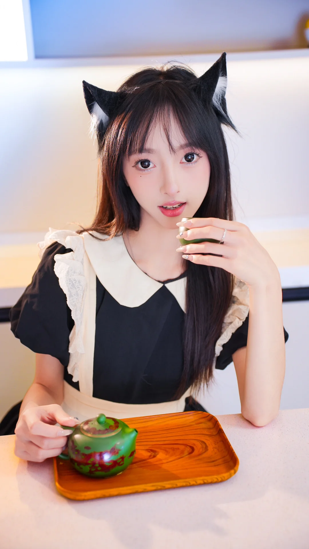 二次元写真, 猫耳女仆, 女仆cos, 日常拍照, 室内约拍 - 第9张