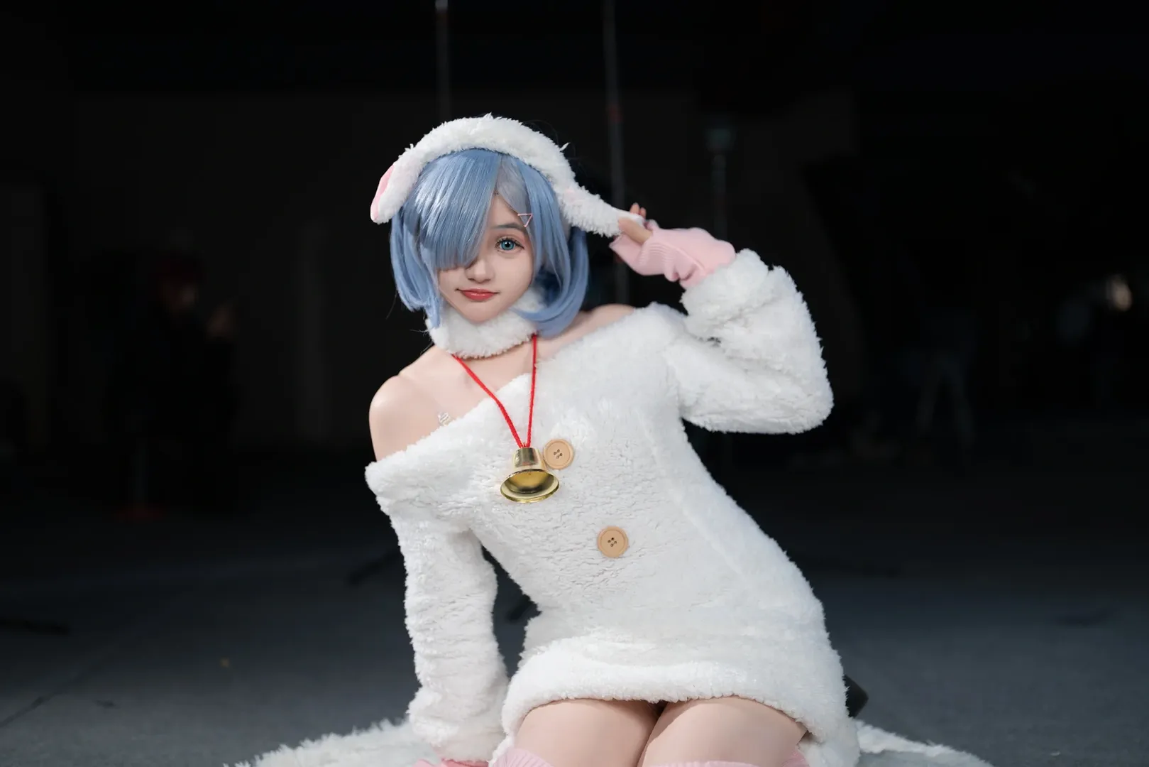 动作参考, cosplay场照, 雷姆cos, re0从零开始的异世界生活, 过膝袜搭配 - 第8张