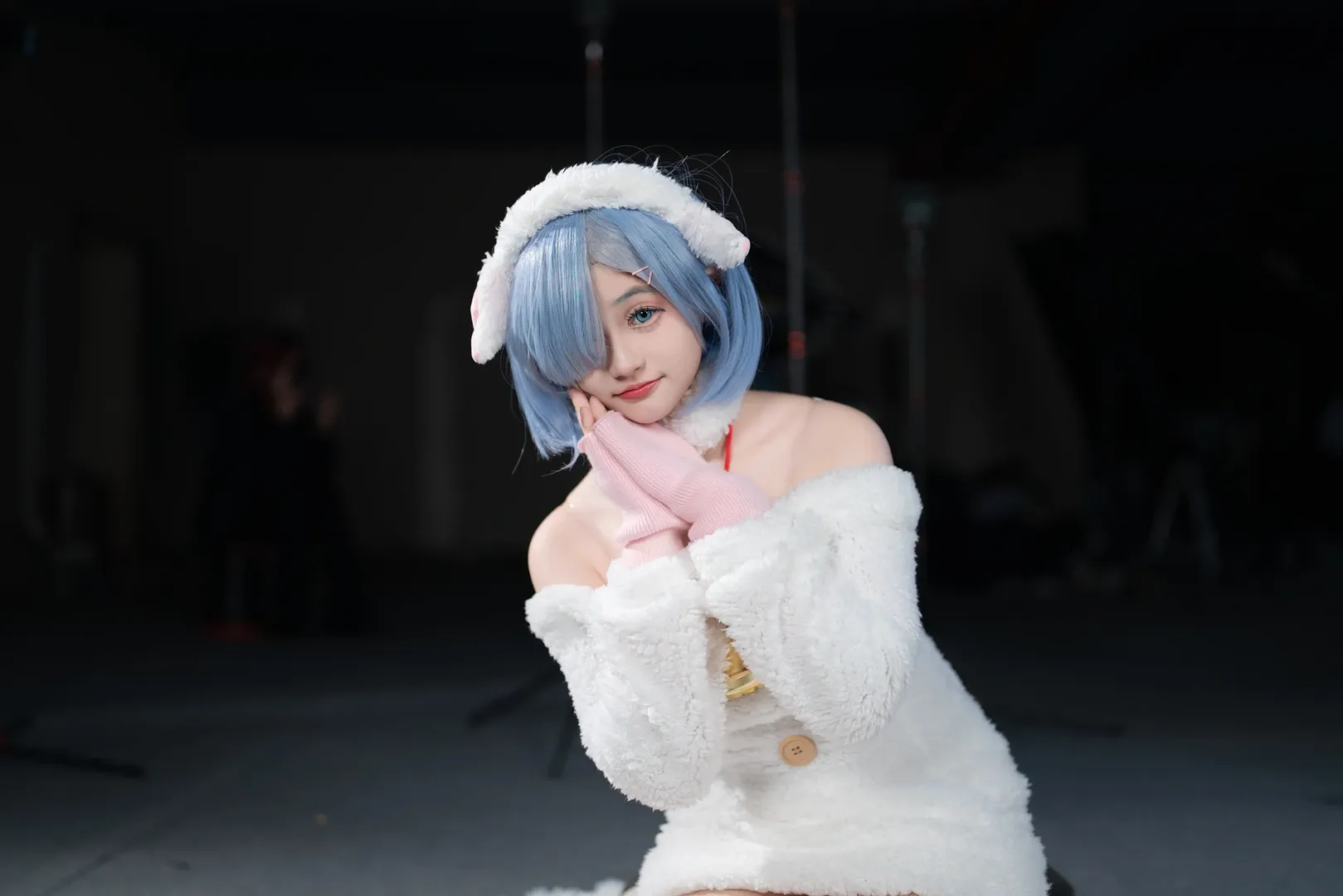 动作参考, cosplay场照, 雷姆cos, re0从零开始的异世界生活, 过膝袜搭配 - 第9张