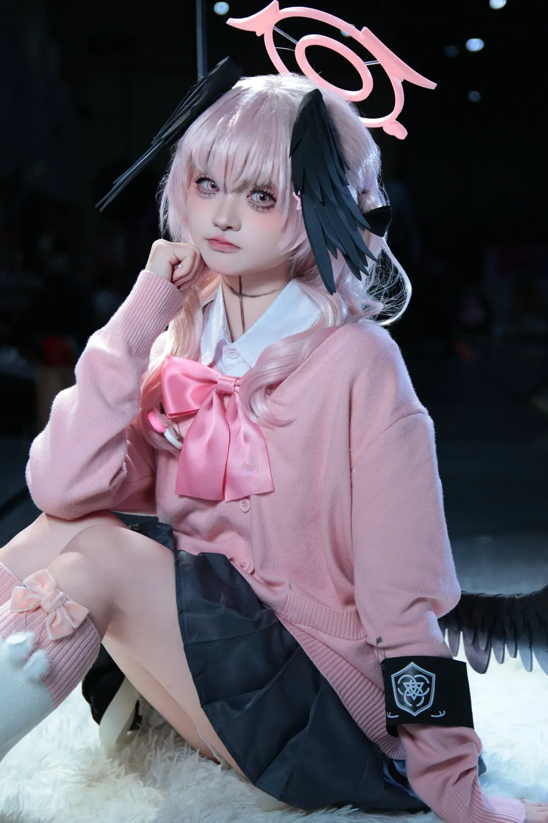 碧蓝档案, 漫展场照, JK制服, 下江小春cos, 白丝穿搭