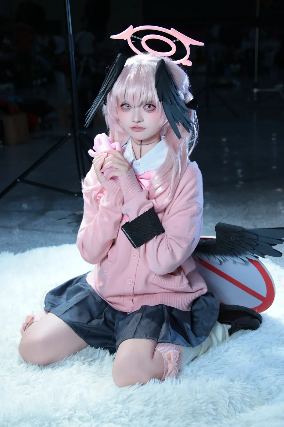 碧蓝档案, 漫展场照, JK制服, 下江小春cos, 白丝穿搭 - 第9张