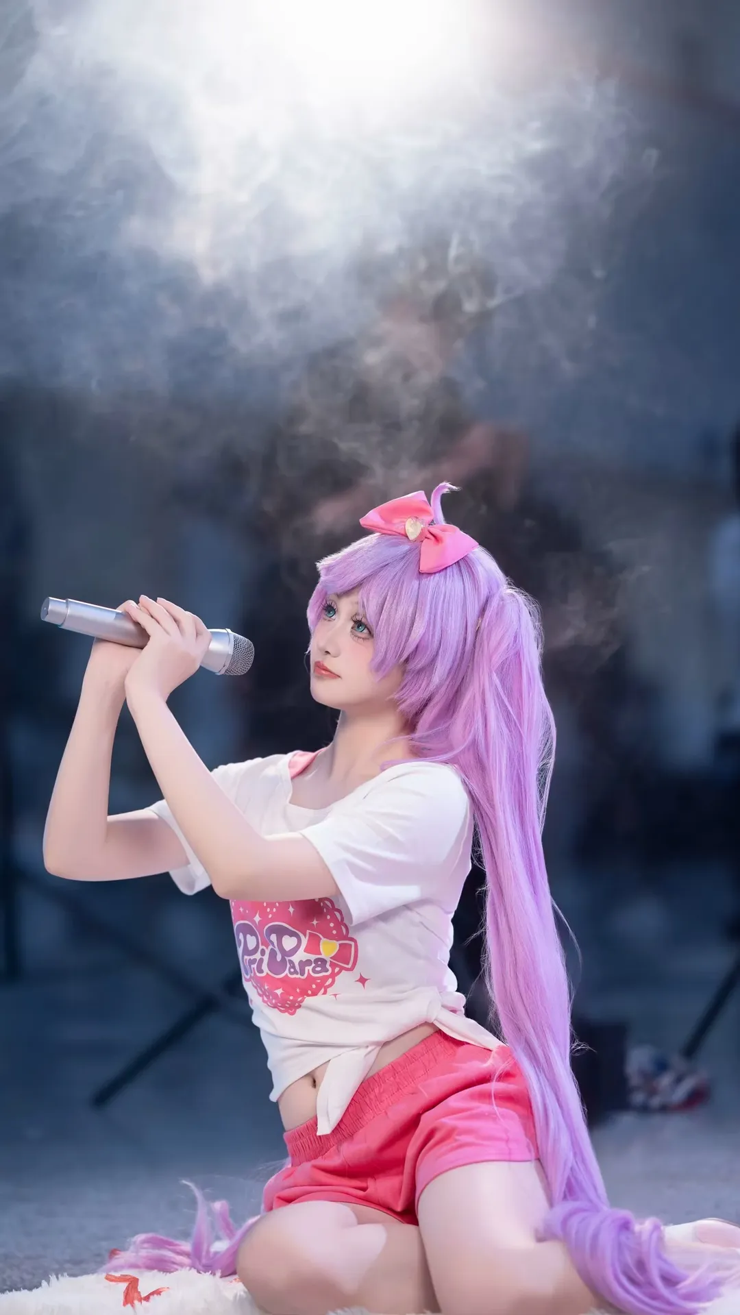 漫展场照, cosplay动作参考, 美妙天堂, 真中啦啦cos, 小偶像训练服 - 第4张