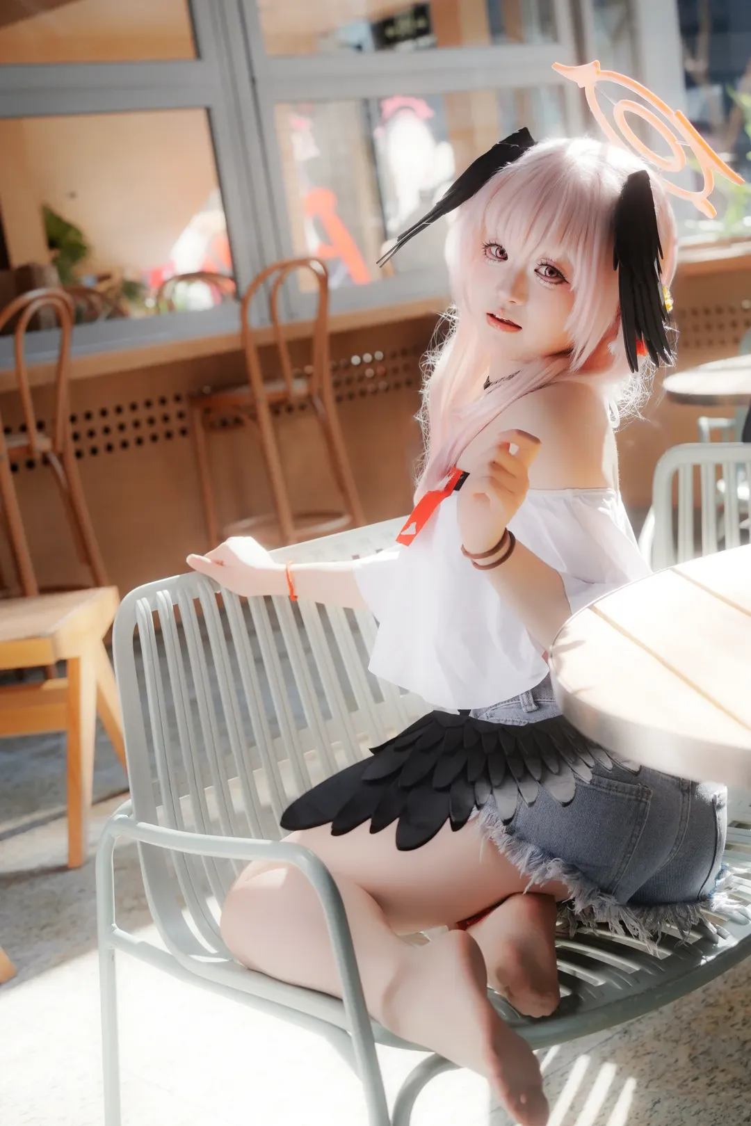 蔚蓝档案, 户外摄影, 下江小春cos, 自然光, cosplay日常