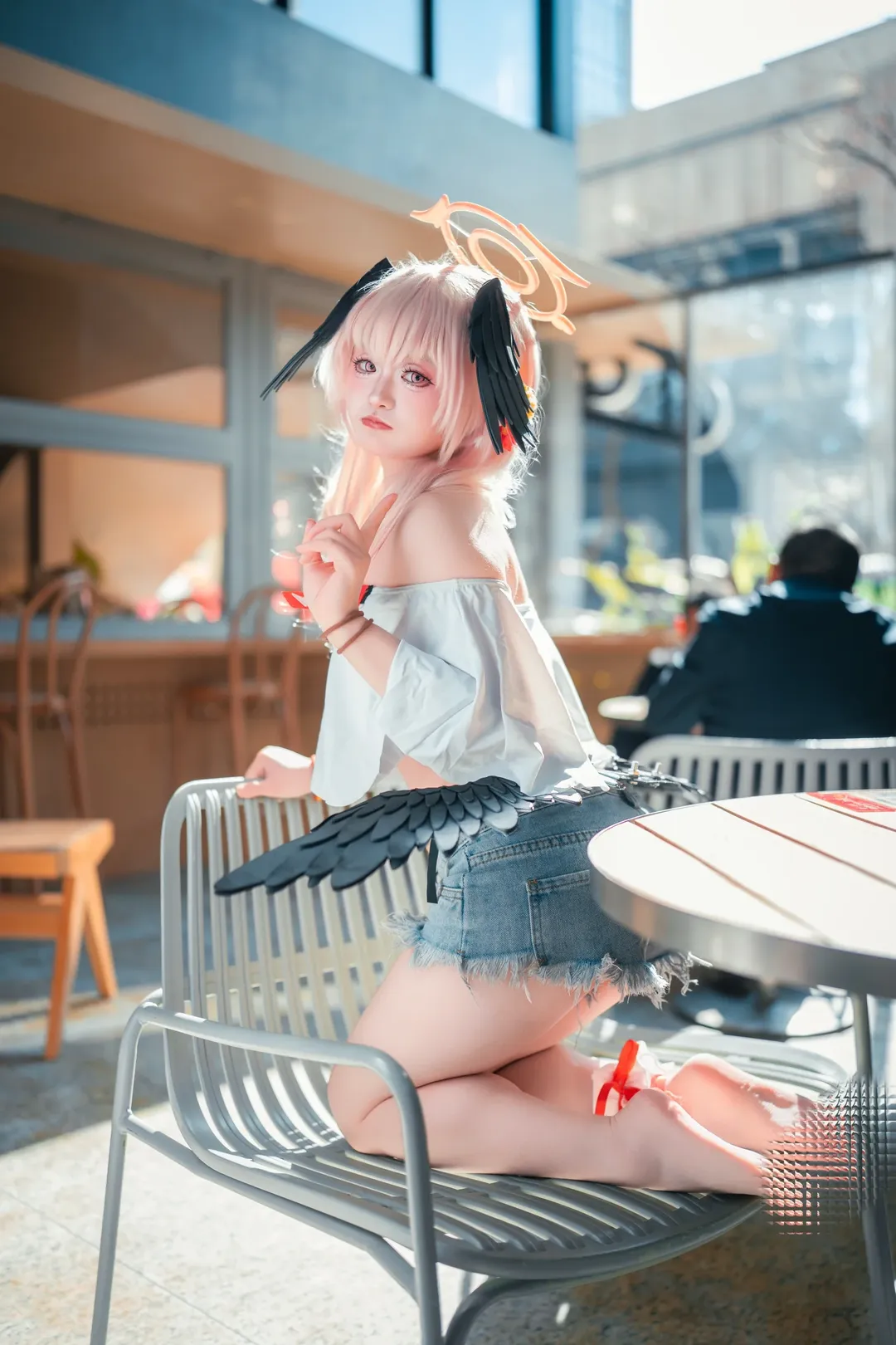 ブルーアーカイブ, 下江コハル コスプレ, コスプレ日常, 二次元ストリートスナップ, ピザハットコラボ - 2枚目