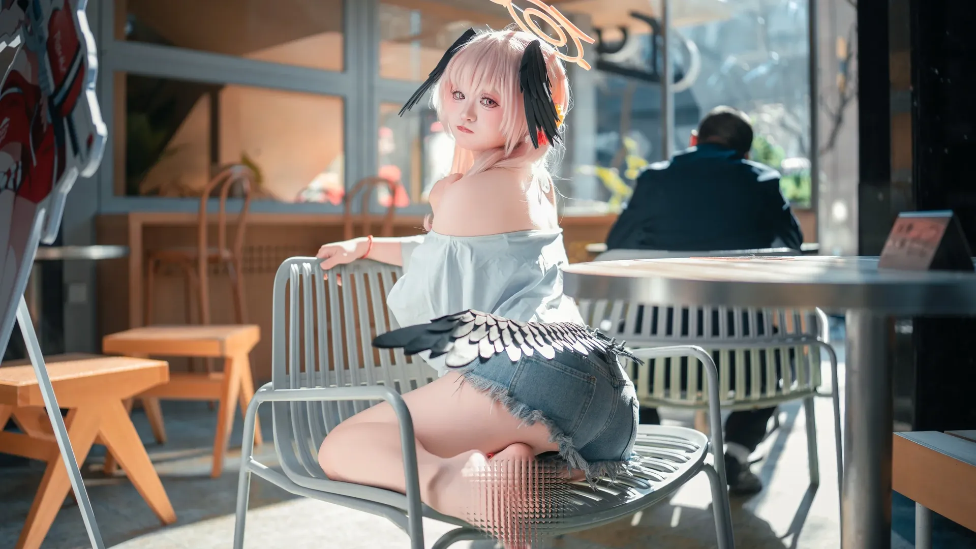 ブルーアーカイブ, 下江コハル コスプレ, コスプレ日常, 二次元ストリートスナップ, ピザハットコラボ - 3枚目