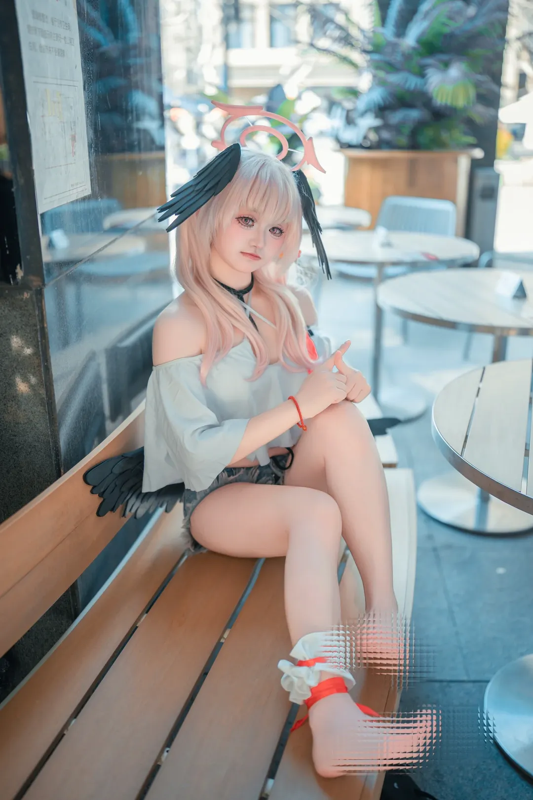ブルーアーカイブ, 下江コハル コスプレ, コスプレ日常, 二次元ストリートスナップ, ピザハットコラボ - 4枚目