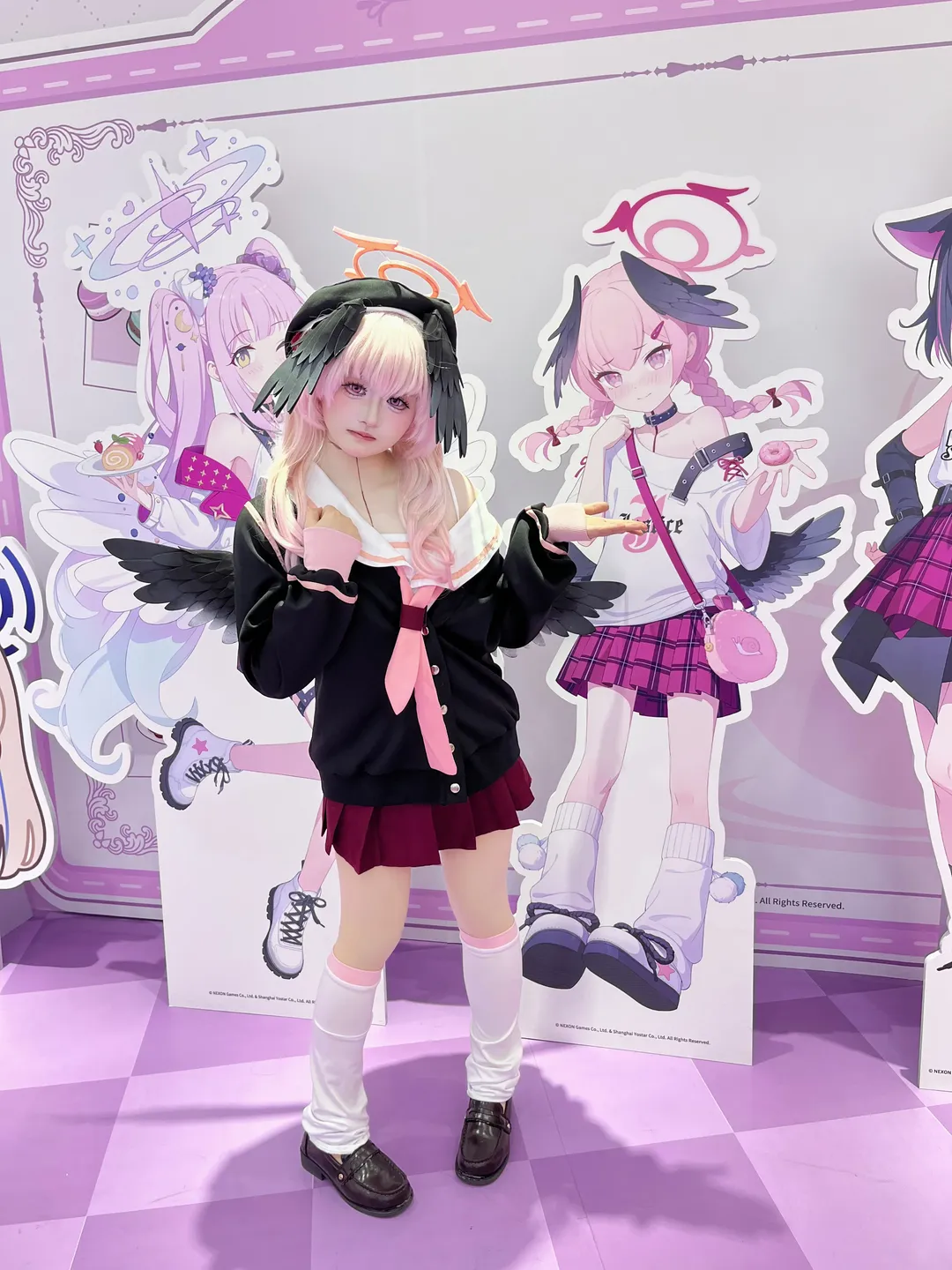蔚蓝档案, 下江小春cos, cosplay摄影, 二次元穿搭, 白丝穿搭 - 第5张