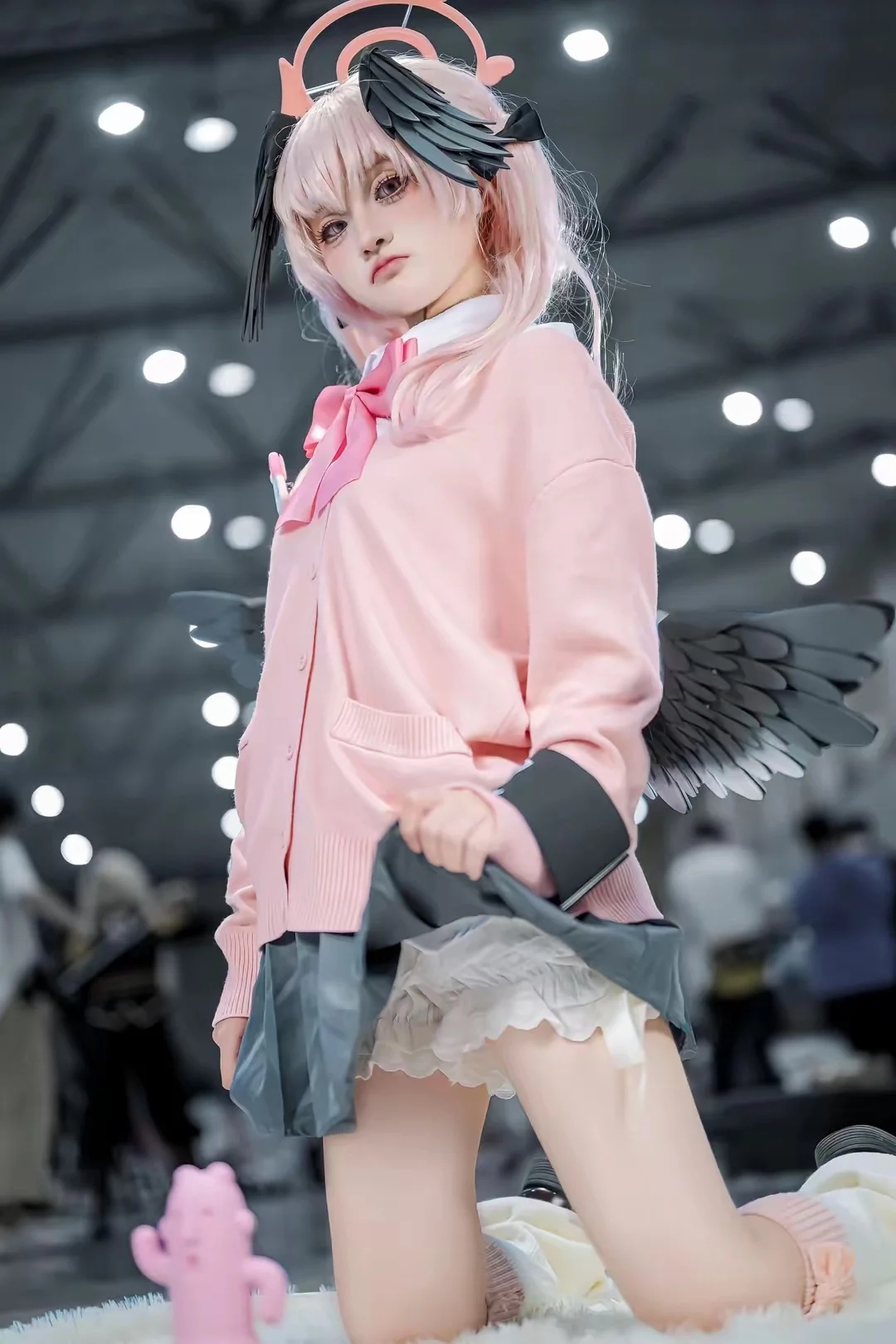蔚蓝档案, 下江小春cos, cosplay摄影, 二次元穿搭, 白丝穿搭 - 第7张