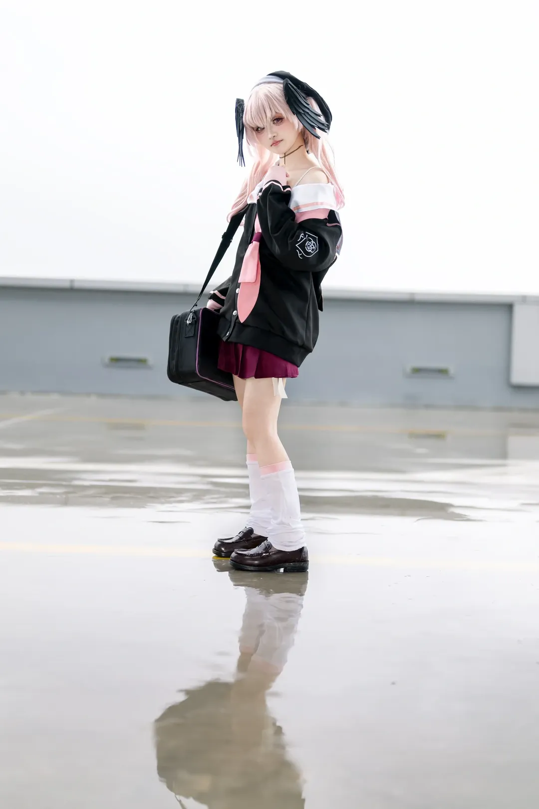 蔚蓝档案, 下江小春cos, cosplay摄影, 二次元穿搭, 白丝穿搭 - 第8张