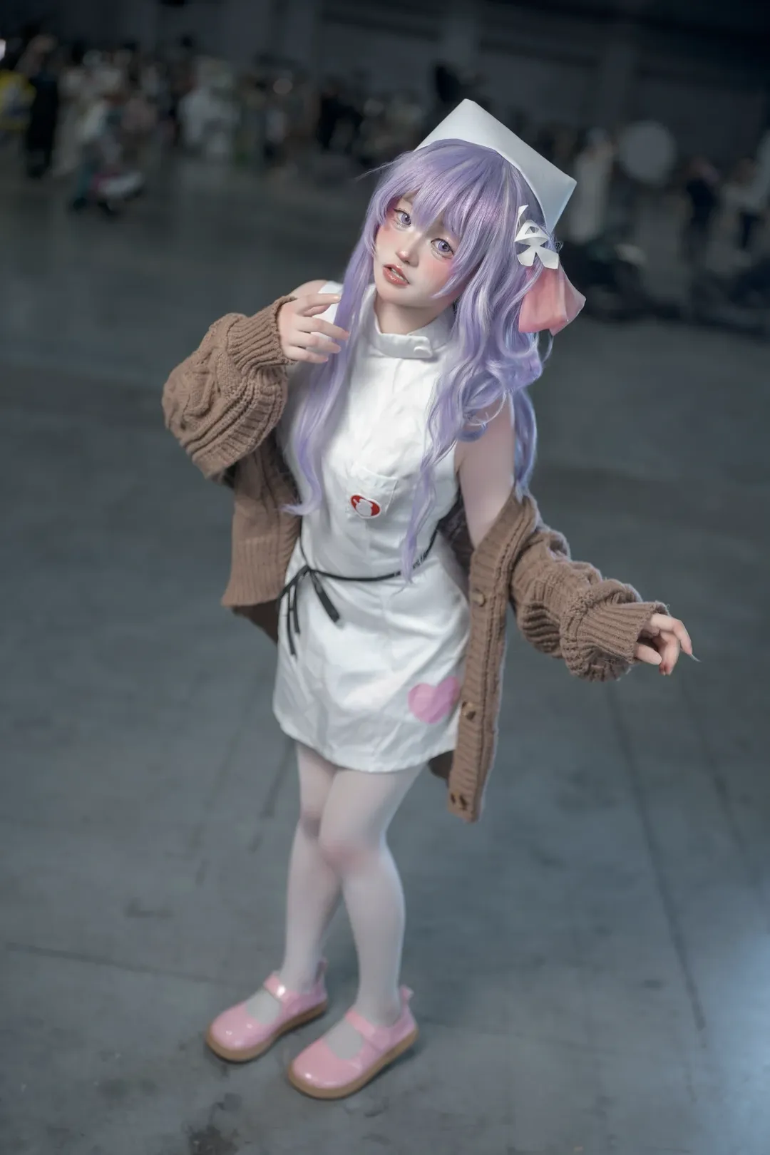 アズールレーン, イベント写真, 白ストッキング, ユニコーン コスプレ, ナースコスプレ - 1枚目