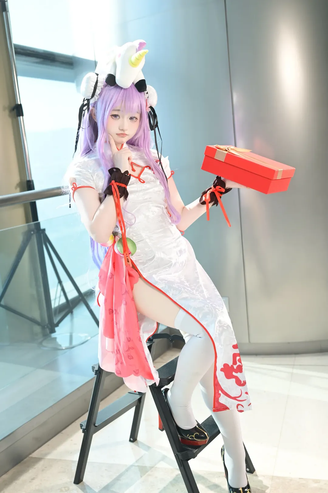 碧蓝航线, 独角兽cos, 白丝cos, 萝莉cos, 独角兽春之礼 - 第1张