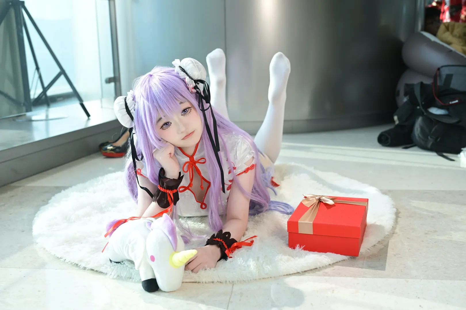 碧蓝航线, 独角兽cos, 白丝cos, 萝莉cos, 独角兽春之礼 - 第3张
