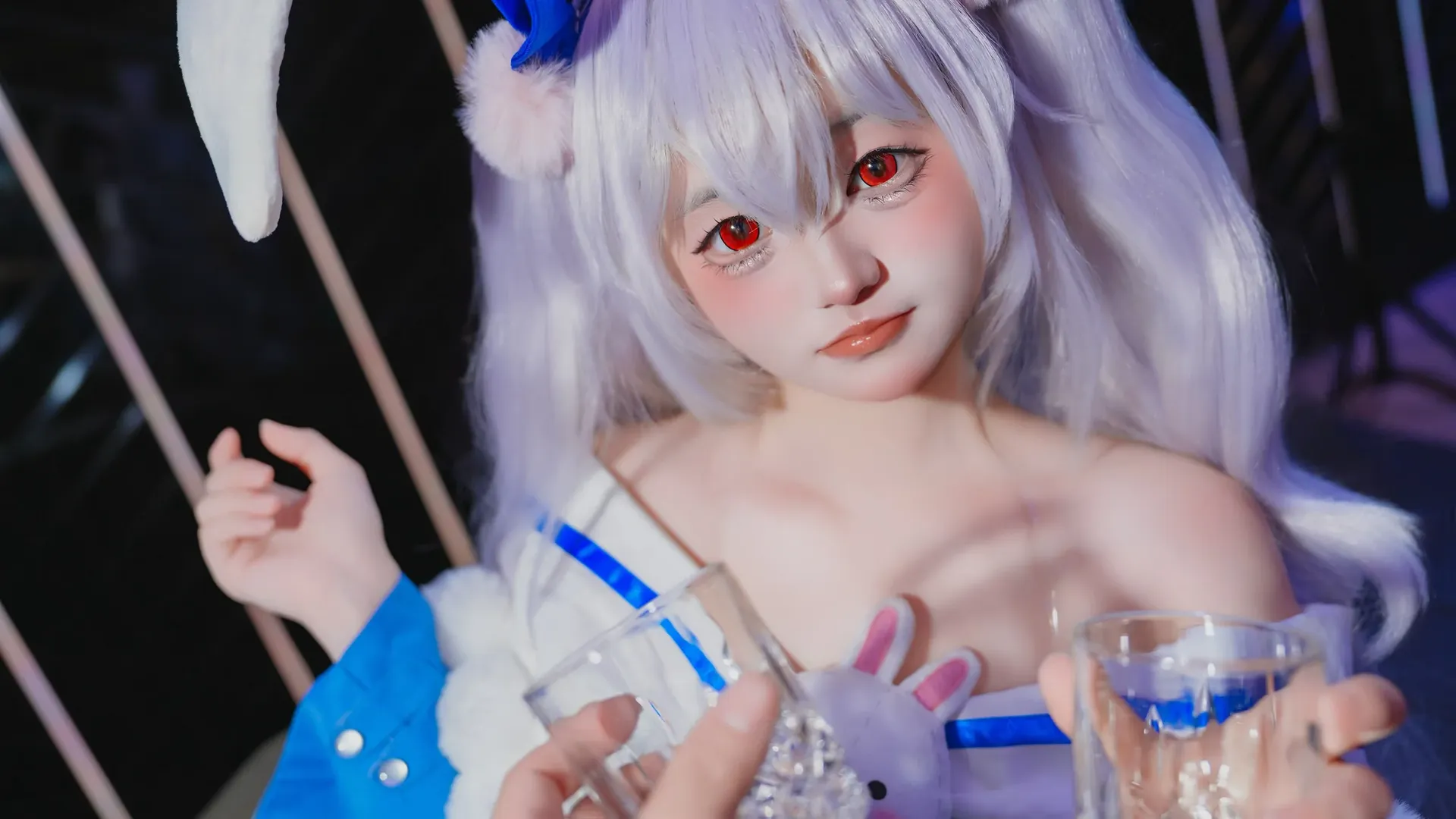 cosplay, 碧蓝航线, 拉菲cos, 兔女郎, 白丝 - 第2张