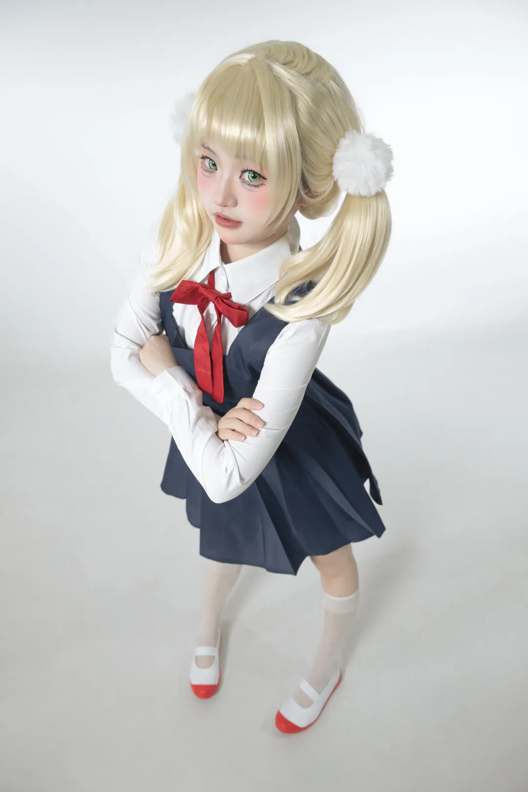 cosplay, 白丝, 时雨羽衣cos, 双马尾, 萝莉神 - 第1张