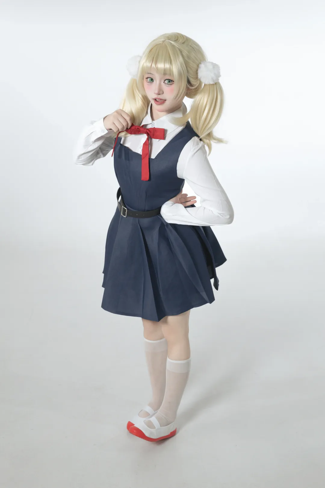 cosplay, 白丝, 时雨羽衣cos, 双马尾, 萝莉神