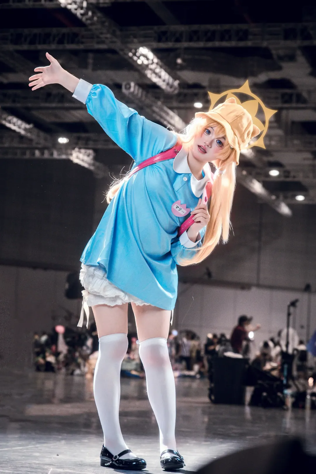 ブルーアーカイブ, イベント写真, 白ニーソコーデ, 伊落マリー コスプレ, 幼いスタイル