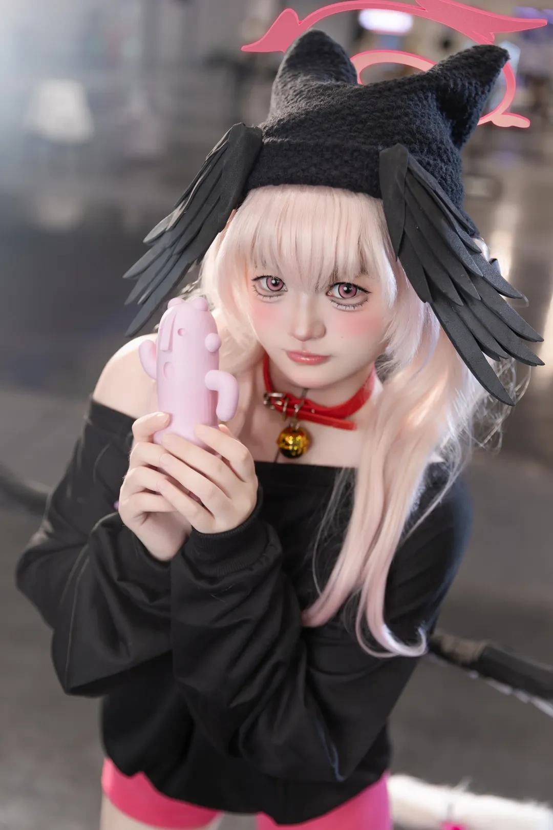 蔚蓝档案, 下江小春cos, 猫耳cos, 白丝cos, 同人cosplay - 第2张