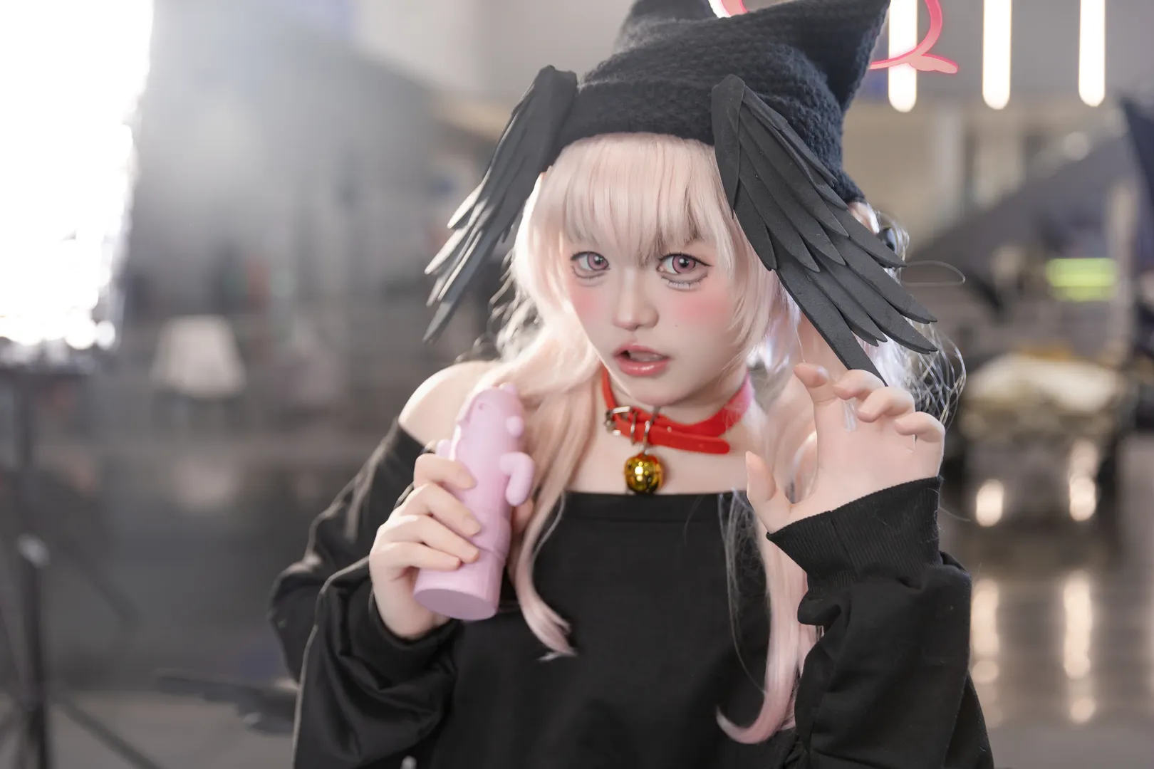 蔚蓝档案, 下江小春cos, 猫耳cos, 白丝cos, 同人cosplay - 第3张