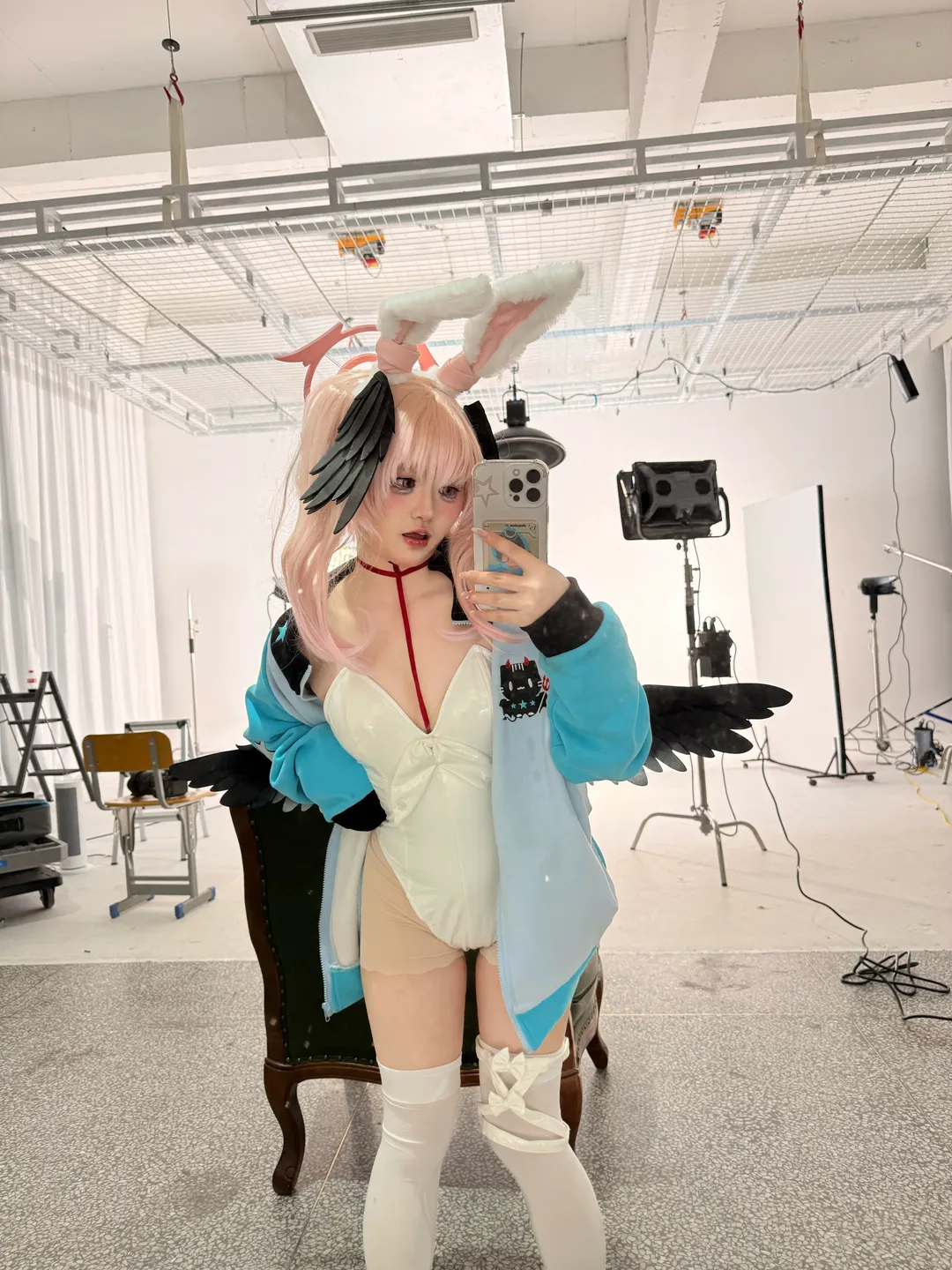 二次元, cosplay, 蔚蓝档案, 下江小春cos, 摄影棚拍摄