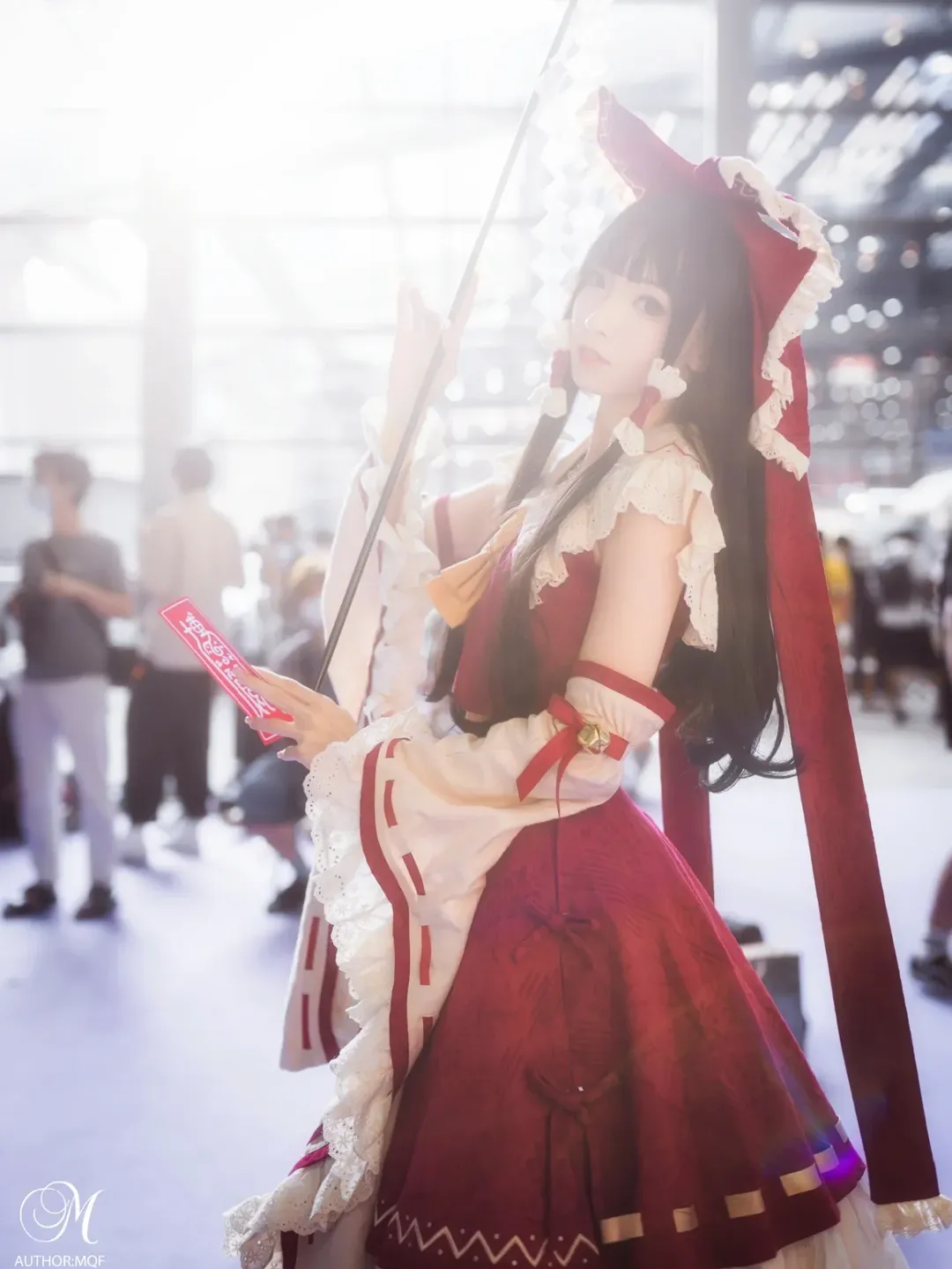 博丽灵梦cos, 东方Project, 漫展返图, 深圳国际电玩节, 红白巫女服 - 第1张