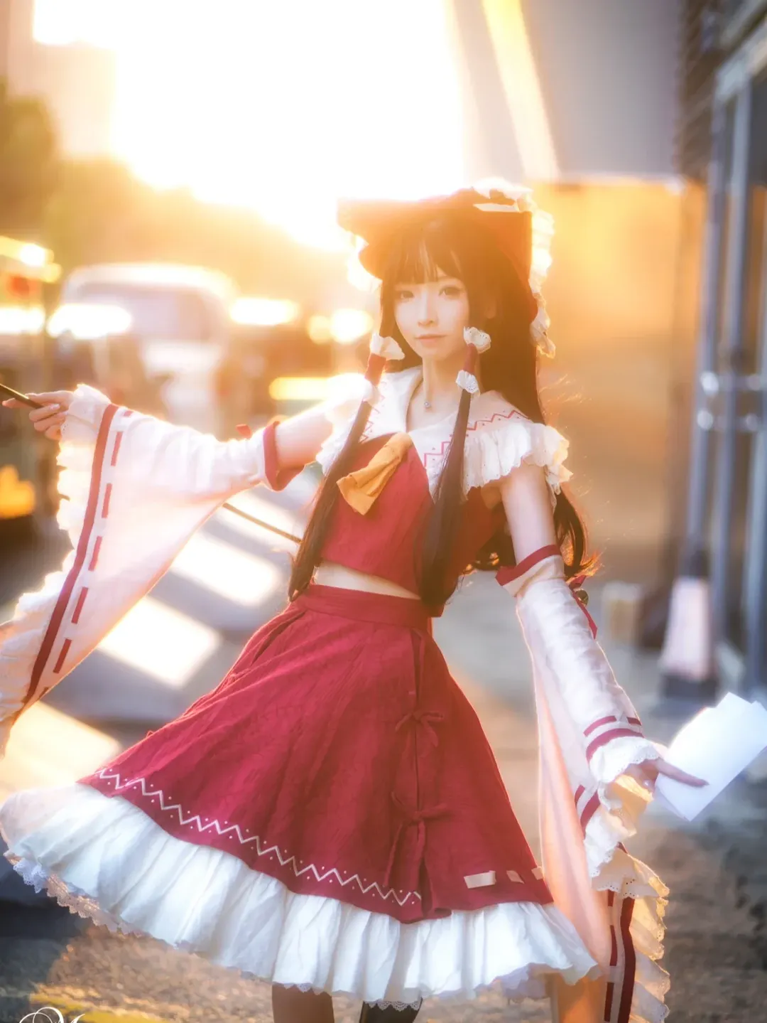 博丽灵梦cos, 东方Project, 漫展返图, 深圳国际电玩节, 红白巫女服 - 第5张