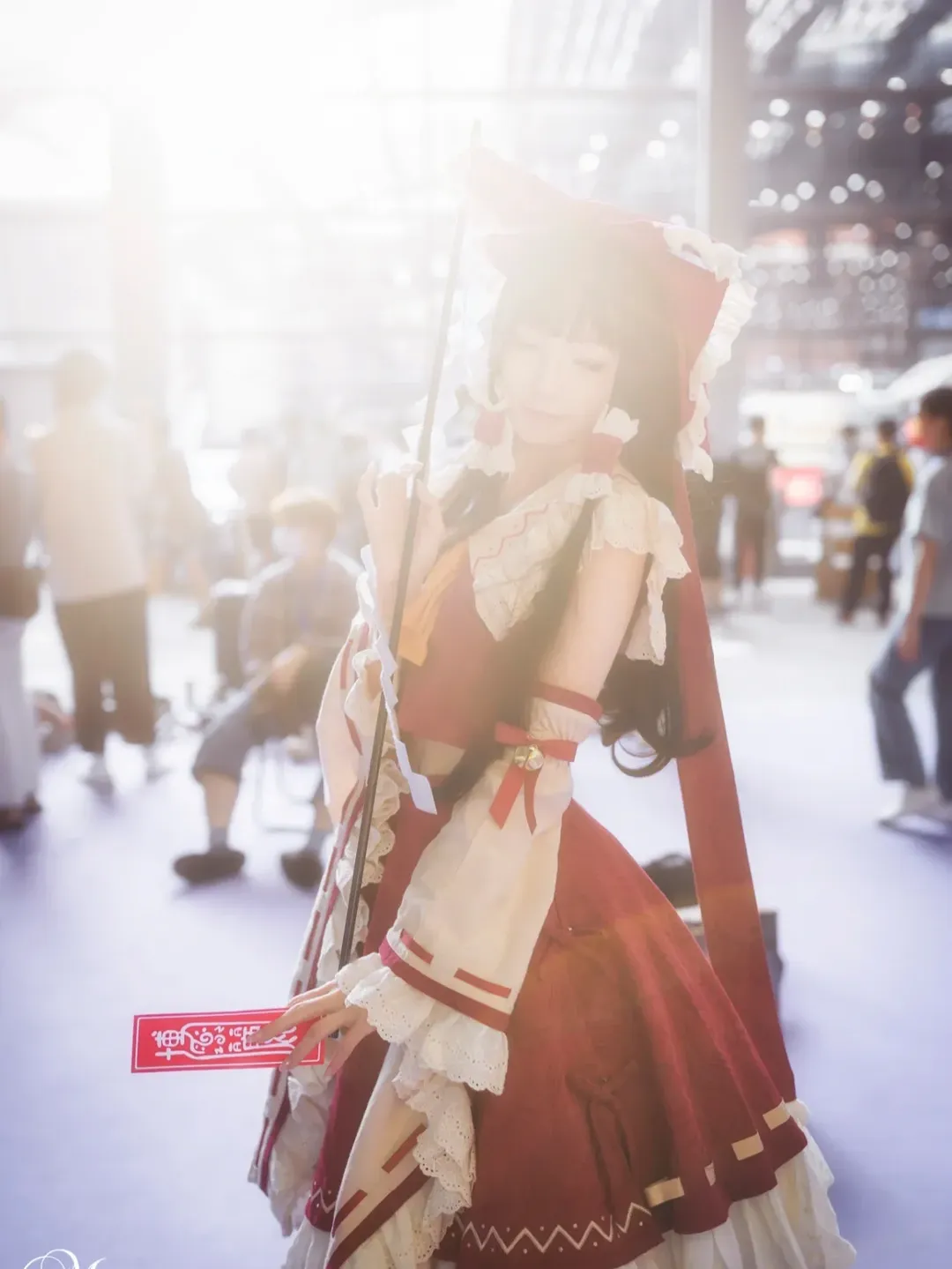 博丽灵梦cos, 东方Project, 漫展返图, 深圳国际电玩节, 红白巫女服 - 第8张