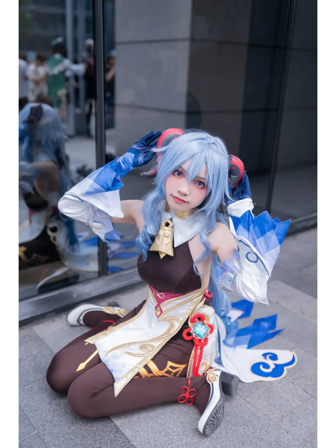 原神, 甘雨cos, 萤火虫漫展, cosplay日常, cosplay丝袜 - 第2张