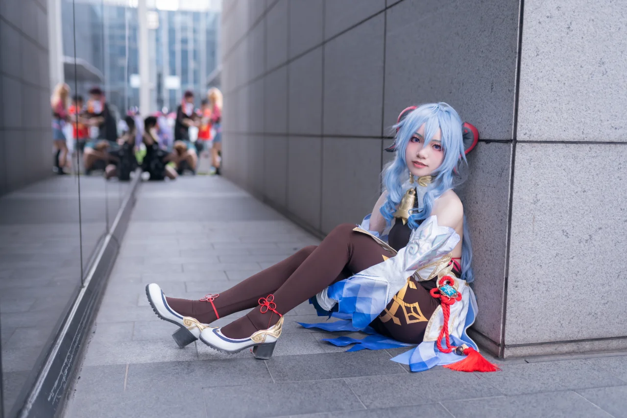 原神, 甘雨cos, 螢火蟲漫展, cosplay日常, cosplay絲襪