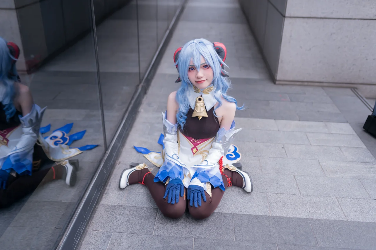 原神, 甘雨cos, 萤火虫漫展, cosplay日常, cosplay丝袜 - 第4张