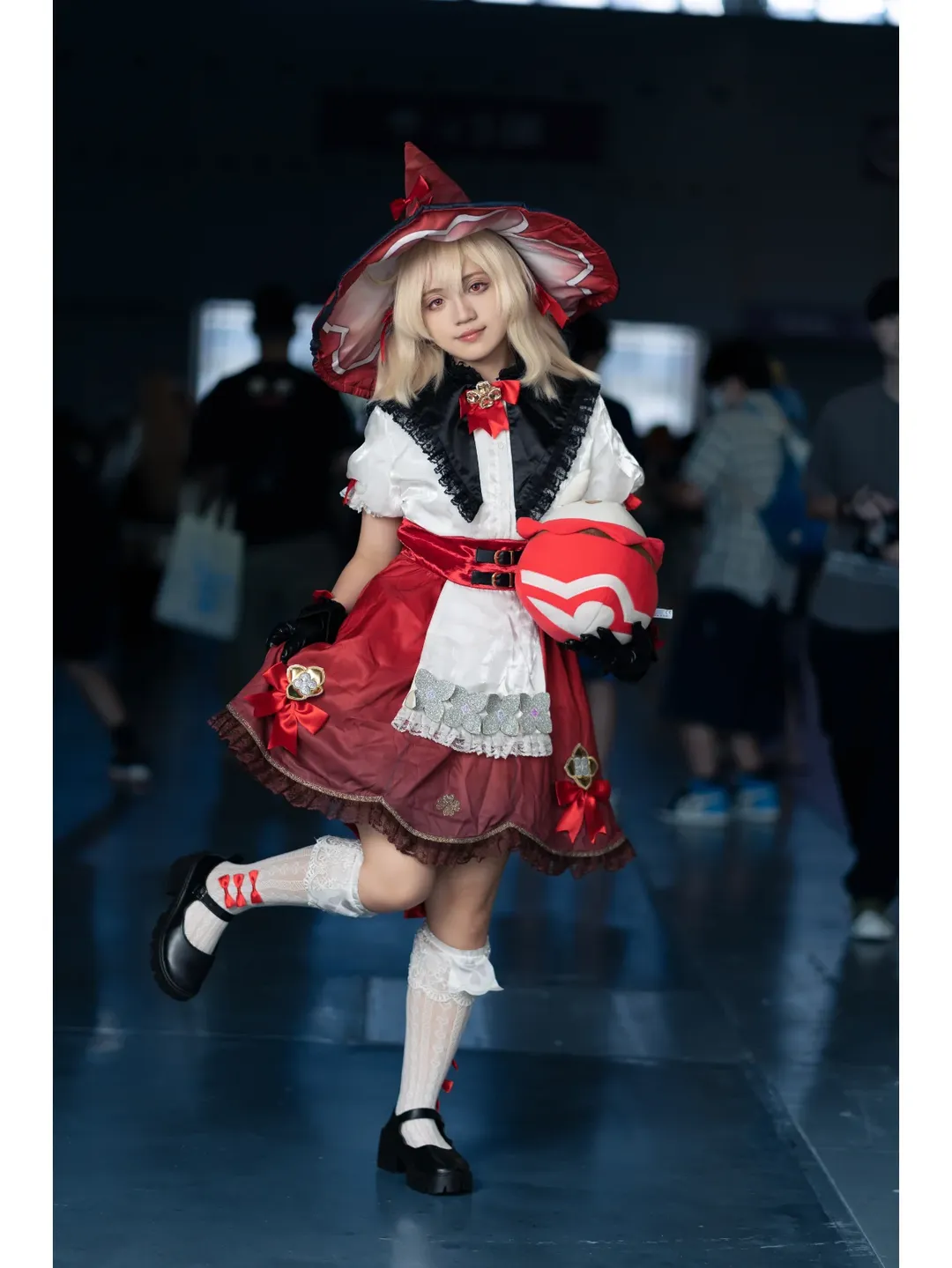 原神, cosplay, 可莉cos, 漫展返图, 白丝穿搭 - 第4张
