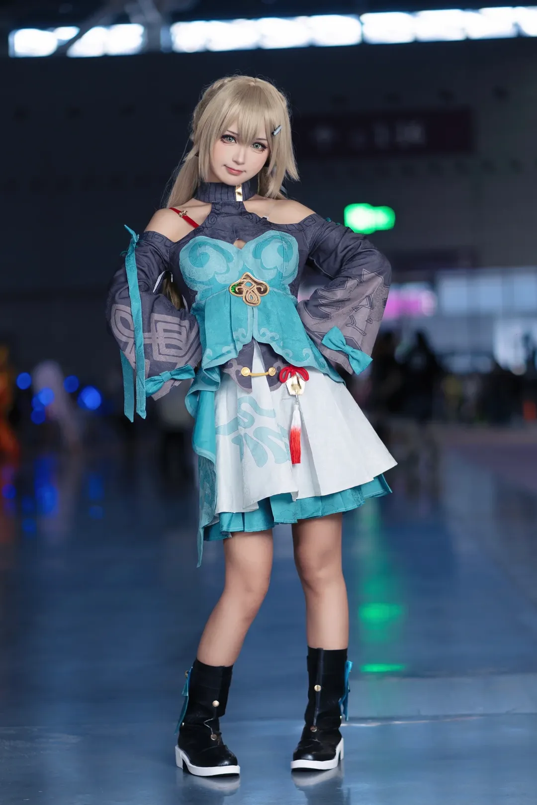Honkai: Star Rail, Convention photos, Convention photos, Qingque cosplay, Shenzhen International Animation and Game Festival - Image 3