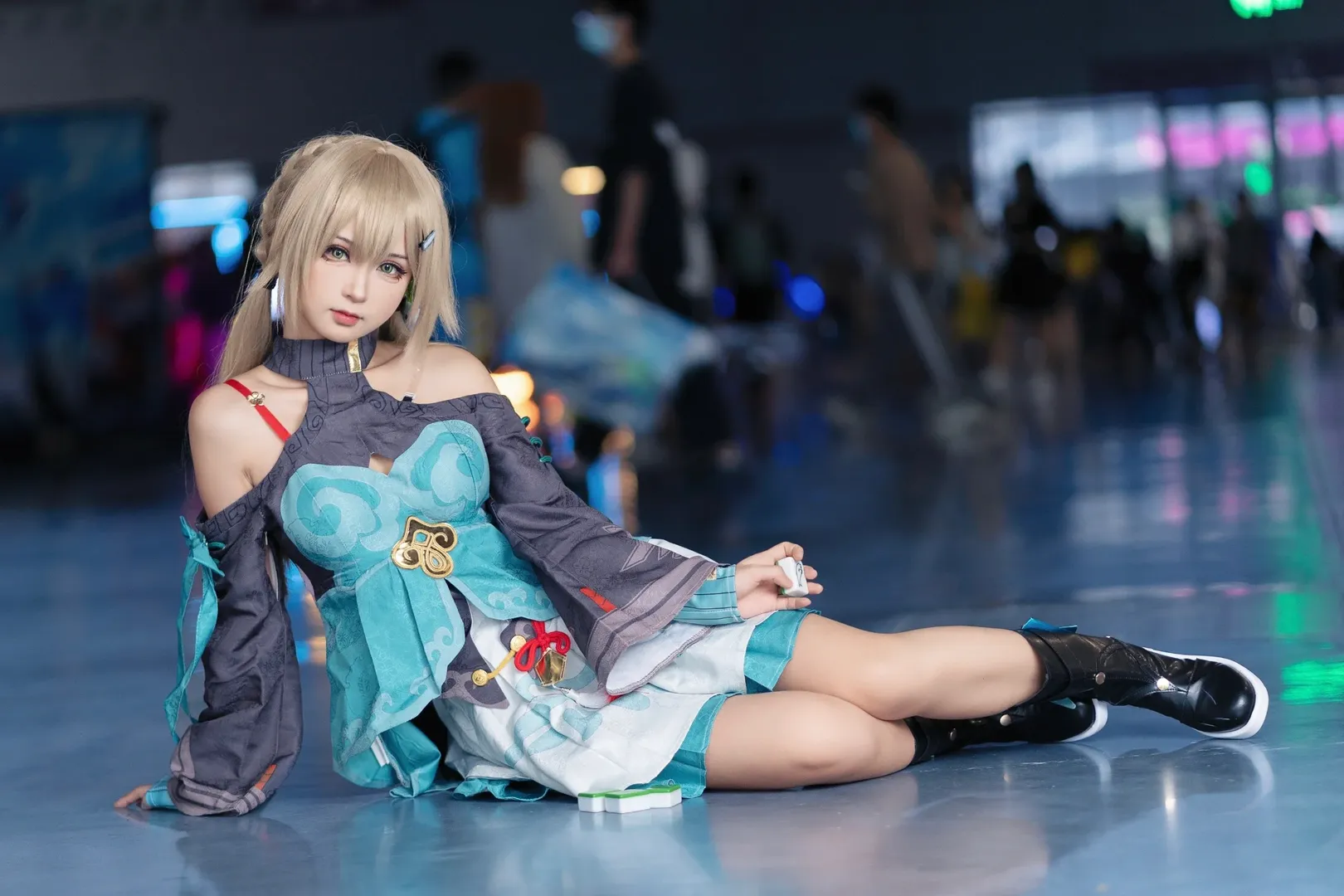 Honkai: Star Rail, Convention photos, Convention photos, Qingque cosplay, Shenzhen International Animation and Game Festival - Image 6