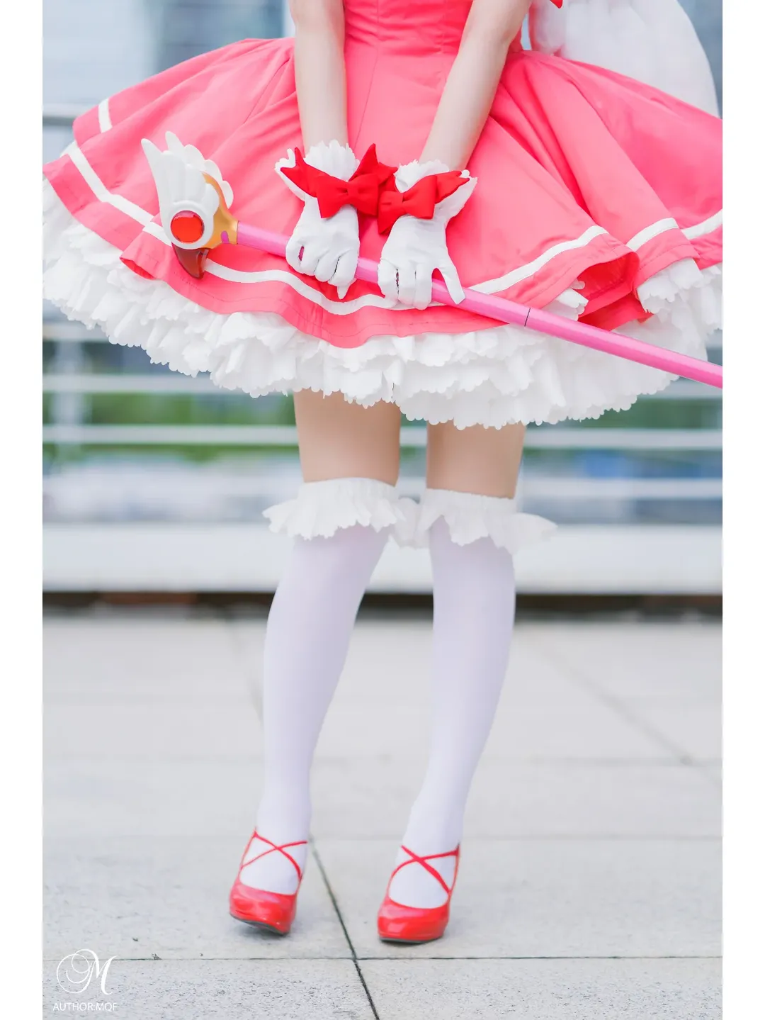木之本樱cos, 魔卡少女樱, 大道寺知世cos, 白色过膝袜, 深圳动漫节返图