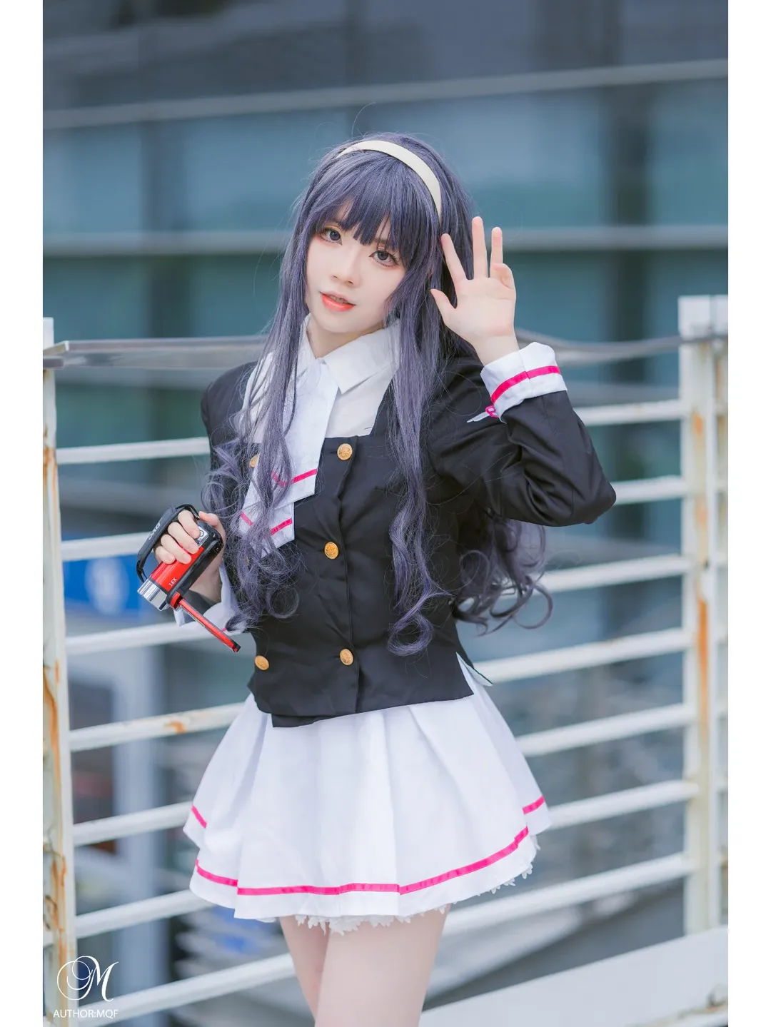 木之本樱cos, 魔卡少女樱, 大道寺知世cos, 白色过膝袜, 深圳动漫节返图 - 第7张