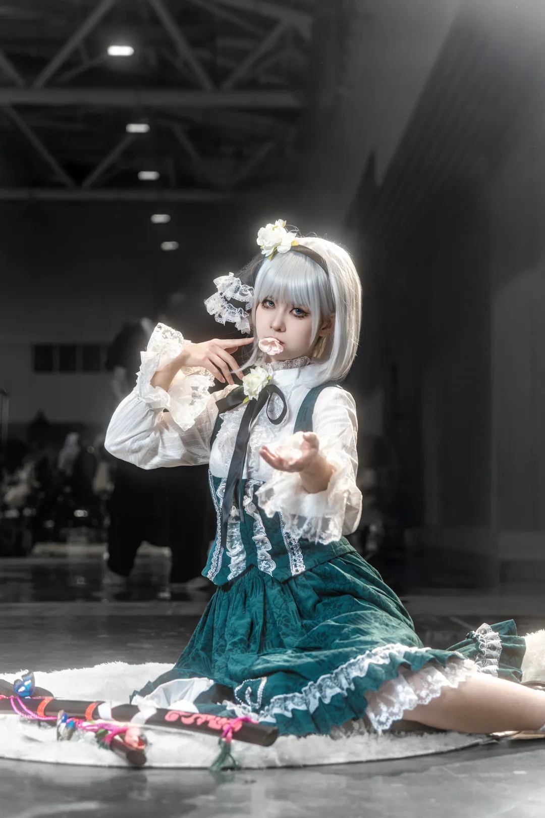 东方project, 漫展, 魂魄妖梦cos, 白丝, 剑道