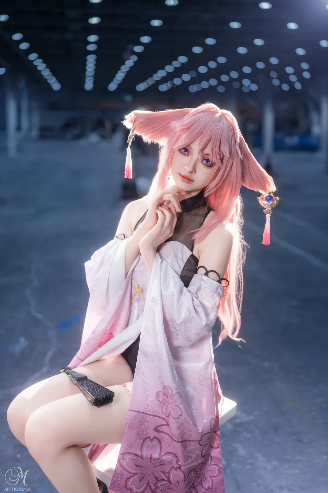 原神, 萤火虫漫展, 漫展场照, 八重神子cos, cosplay返图 - 第4张
